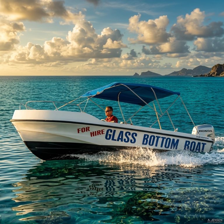 Glass Bottom 18ft Self-Drive Boat Rental