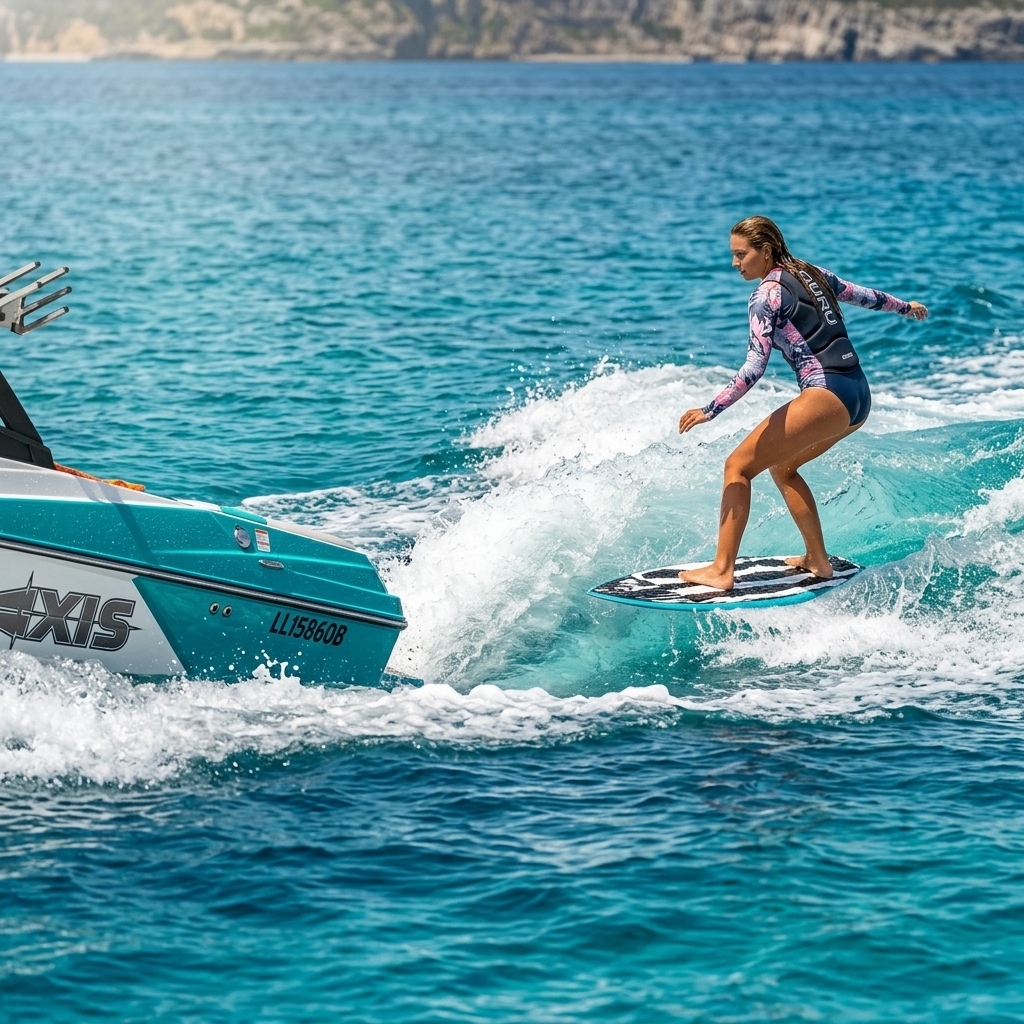 Wakesurfing Protaras: Ride the Endless Wave on our Axis Pro Boat