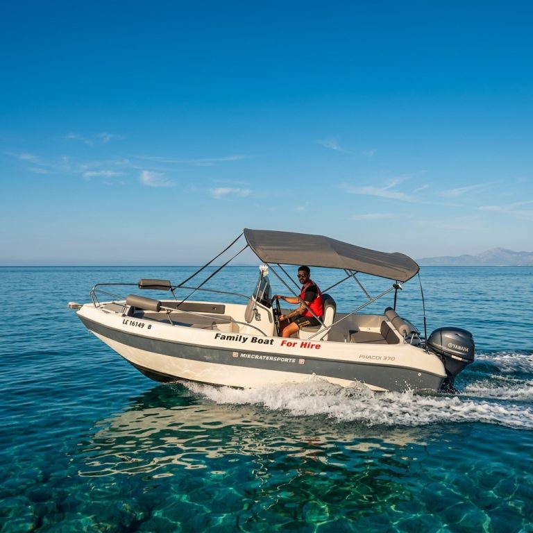 Rent the Paxos 17ft in Konnos Bay | Spacious & No License