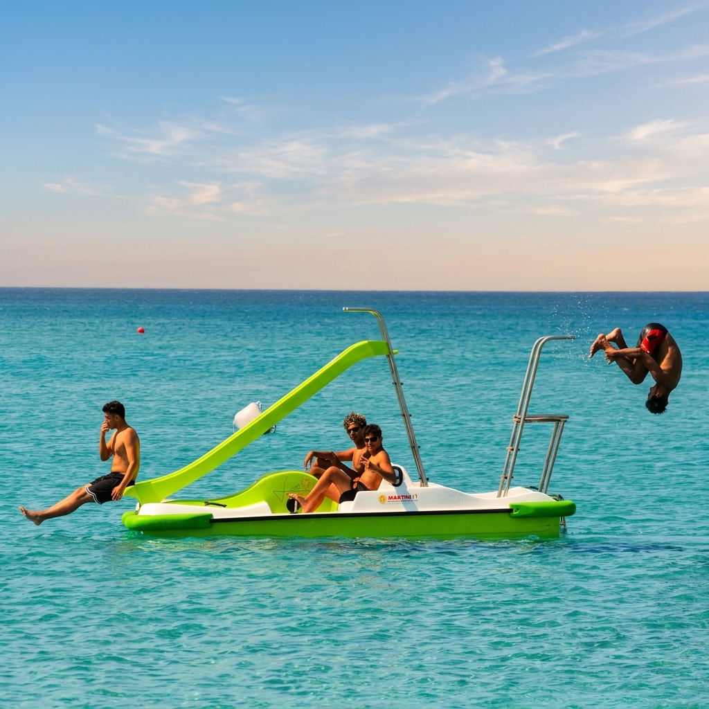Rent a Pedal Boat with Slide & Jump Board | Protaras / Ayia Napa