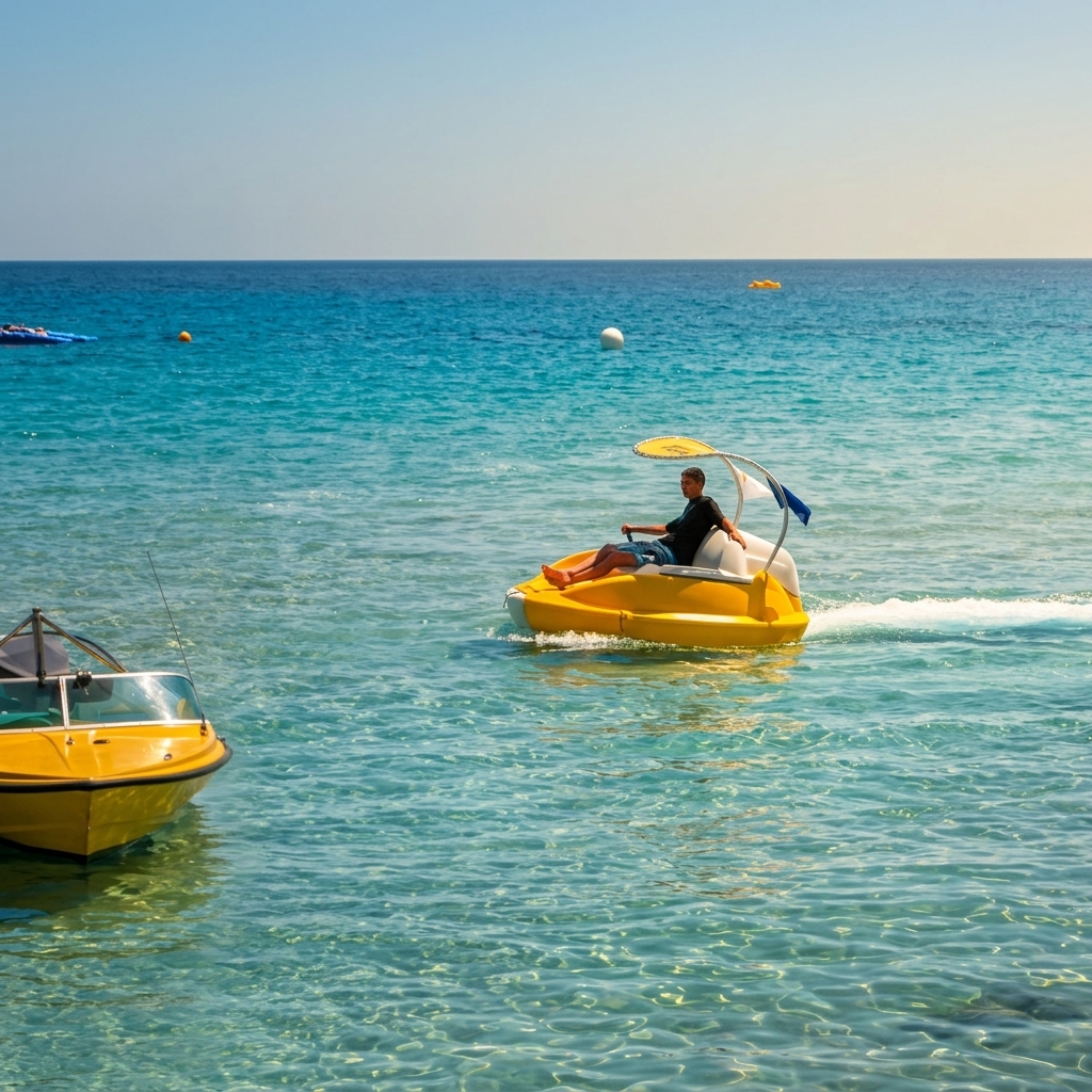 Rent The Oxoon in Protaras | Fun 3-Person Boat