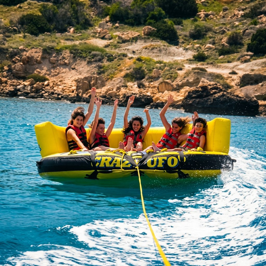 Crazy UFO Towable Ride in Protaras & Ayia Napa