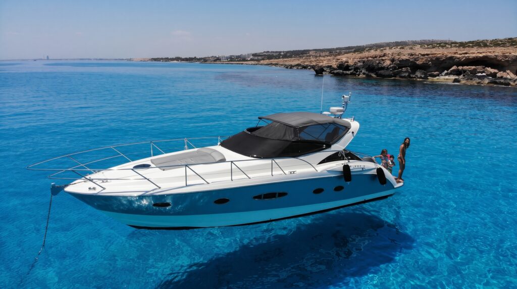 Rent Atlantis 39 “Living Blu” Luxury Yacht Charter in Ayia Napa