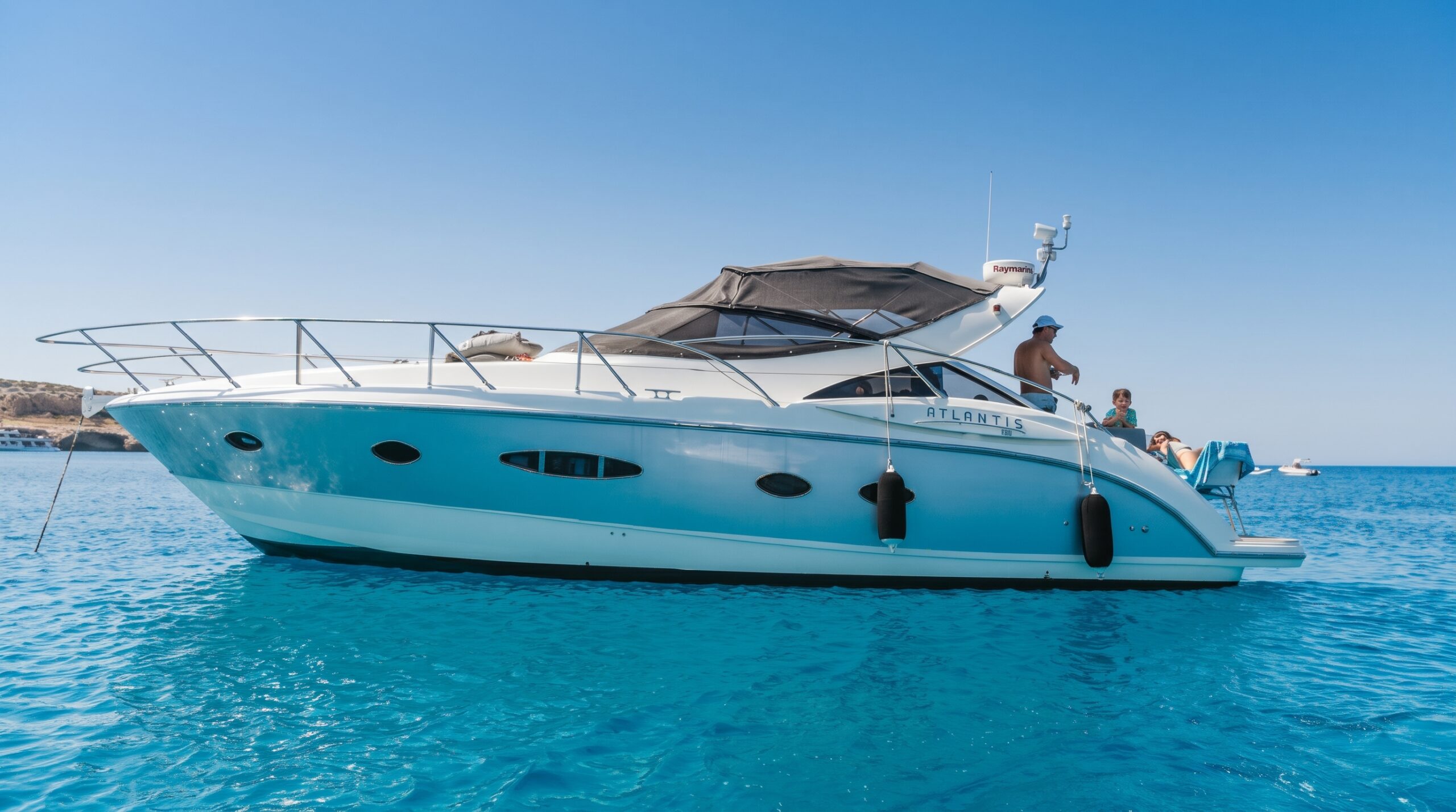 Azimut Atlantis 39 navigation and aerial view